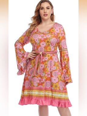 Boho Hippie 60s Dress